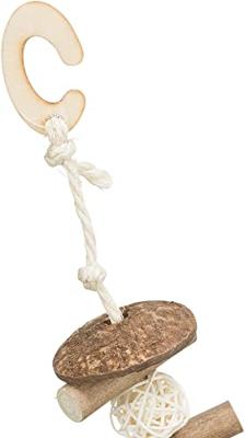 TRIXIE KNABBELSCHOMMEL KOKOSNOOT/HOUT/ROTAN 20X30 CM