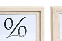 Muurfotlijst DKD Home Decor Urban Kristal Natuurlijk Multicolour Hout MDF (40 x 1,5 x 50 cm) - thumbnail