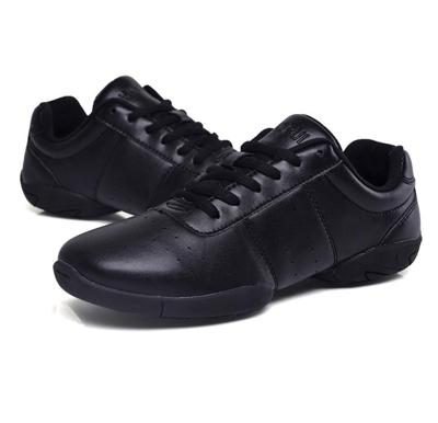Zachte microfiber leder non-slip slijtvaste sport sneakers bodybuilding gym schoenen afmetingen: 30 (zwart)
