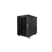 Lanberg FF01-6815-12BL rack 15U Vrijstaande rek Zwart - thumbnail
