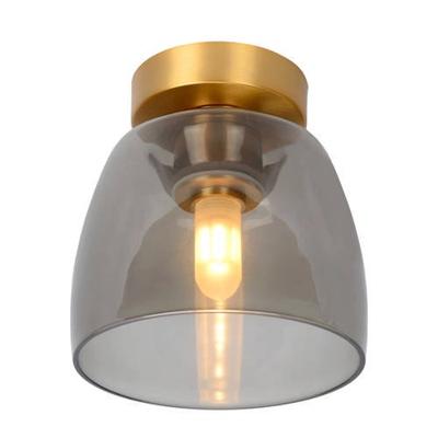 Lucide TYLER - Plafonnière Badkamer - Ø 16,1 cm - 1xG9 - IP44 - Mat Goud / Messing