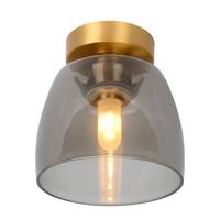 Lucide TYLER - Plafonnière Badkamer - Ø 16,1 cm - 1xG9 - IP44 - Mat Goud / Messing - thumbnail