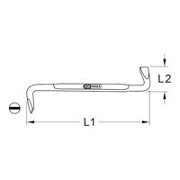 KS Tools 151.2678 Platte schroevendraaier DIN ISO 8764 - thumbnail