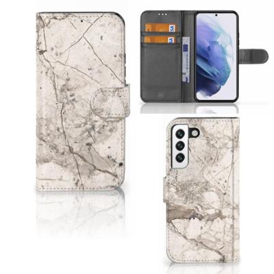 Samsung Galaxy S22 | Bookcase | Marmer Beige