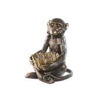 Decoratieve figuren Home ESPRIT Gouden Donkerbruin Aap 40 x 37 x 50 cm - thumbnail