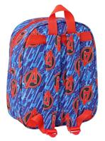 Kinderrugzak The Avengers Rood Donkerblauw 22 x 27 x 10 cm 3D - thumbnail