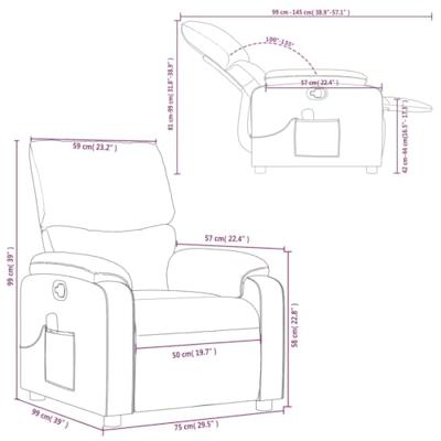 Massagestoel verstelbaar stof bruin