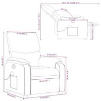 Massagestoel verstelbaar stof bruin - thumbnail