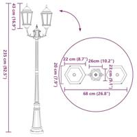 VidaXL Tuinverlichting wit 68 x 20 x 235 cm aluminium en glas - thumbnail
