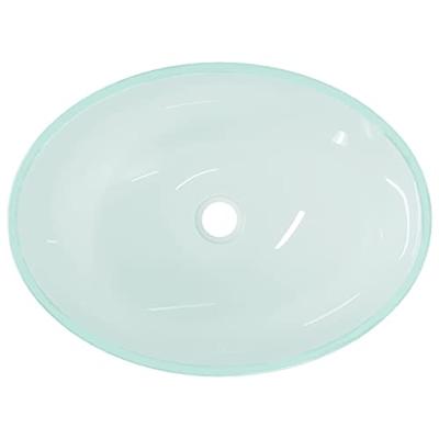 VidaXL Wasbak 50x37x14 cm glas mat