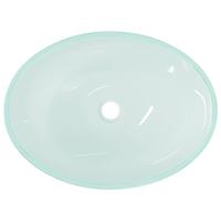 VidaXL Wasbak 50x37x14 cm glas mat - thumbnail