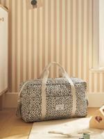 Luiertas Canvas club luipaard beige, bedrukt - thumbnail