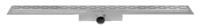 Easy Drain Compact 50 douchegoot RVS met enkele plaat RVS standaard RVS flens waterslot 50mm 90cm inbouw diepte 83mm met zijuitloop EDCOMPR900-50 - thumbnail