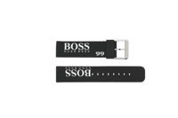 Hugo Boss horlogeband HB-103-1-34-2233 / HB1512501 / HB659302229 Silicoon Zwart 22mm - thumbnail
