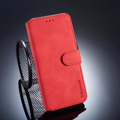 Dg. MING retro olie kant horizontale flip case voor Huawei P20 Pro met houder & kaartsleuven & portemonnee (rood)