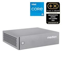 MEDION S06 Mini PC (Intel Core i5-1335U, 16GB DDR4 RAM, 512 GB SSD, LAN, WLAN, VESA, HDMI, DP, zonder OS) - thumbnail
