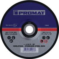 Promat/Tecwerk Doorslijpschijf | RVS | D115x1,5mm recht | RVS | gat 22,23 mm - 4000841243 - thumbnail