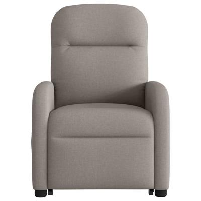 Sta-op-massagestoel elektrisch verstelbaar stof taupe