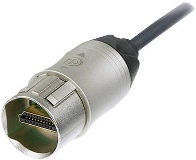 Neutrik NKHDMI-5 HDMI-kabel HDMI Aansluitkabel HDMI-A-stekker, HDMI-A-stekker 5.00 m Nikkel Monteerbaar