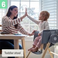 INGENUITY 7-in-1 kinderstoel van geboorte tot 5 jaar, juiste positionering - Chambray - Babywipstoel, stoelverhoger, stoel - thumbnail