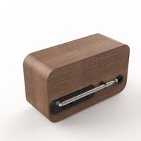 Draagbare FM-radio - CVG - BeBop FM - Bluetooth - Ingebouwde batterij - Hout - thumbnail