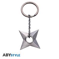 Naruto Shippuden - Metal Shuriken Konoha Keychain - thumbnail