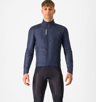Castelli Fly Direct jacket lange mouw twilight blue/silver gray S Castelli Fly Direct jacket lange mouw twilight blue/silver gray S