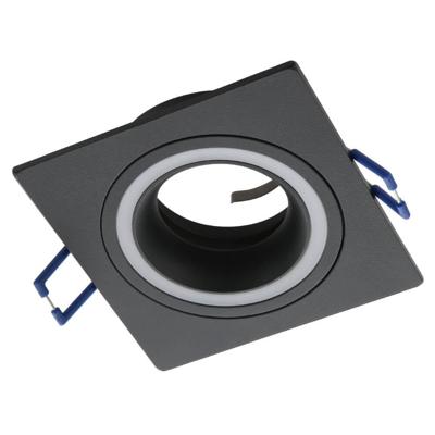 Eglo Vierkante inbouwspotCarosso zwart - 900451