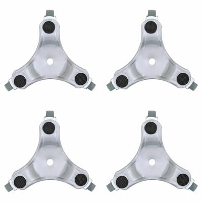 Meubelrollers 4 st 16x14,5x5,5 cm staal 180 kg