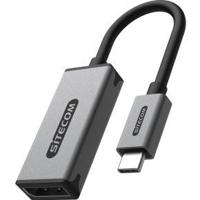 Sitecom AD-1015 video kabel adapter 0,15 m USB Type-C DisplayPort Zwart, Roestvrijstaal - thumbnail