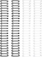 We R Makers • cinch wires 1" 4pcs black & white - thumbnail