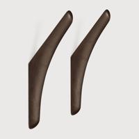 Ethnicraft Wandhaak 'PI' Mahoniehout, Set van 2 stuks, kleur Donkerbruin - thumbnail