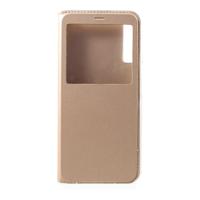 Shop4 - Samsung Galaxy A7 (2018) Hoesje - Window View Case Goud - thumbnail