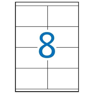 Apli witte etiketten ft 105 x 70 mm (b x h), 800 stuks, 8 per blad (1292)