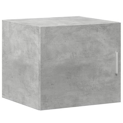 Opbergkast smal 45x42,5x225 cm bewerkt hout betongrijs - thumbnail