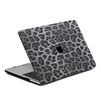 Lunso MacBook Pro 16 inch (2019) Leren cover hoes - case - Leopard Pattern White