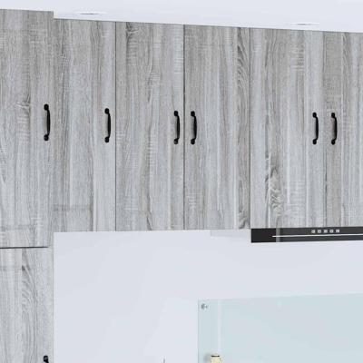 Keukenkast aan de muur met plank Grijs Sonoma 30 x 31 x 80 cm Keukenkast aan de muur met plank Grijs Sonoma 30 x 31 x 80 cm