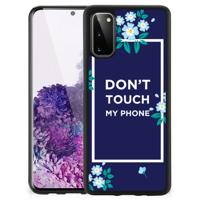 Samsung Galaxy S20 | TPU Hoesje | Flowers Blue DTMP - thumbnail