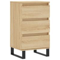 Dressoir 40x35x70 cm bewerkt hout sonoma eikenkleurig - thumbnail