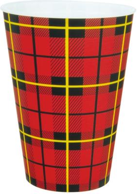 Beker IEZZY 180ml herbruikbaar Scotty 20 stuks rood