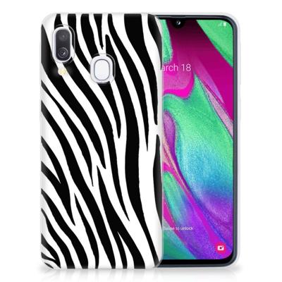 Samsung Galaxy A40 | TPU Hoesje | Zebra