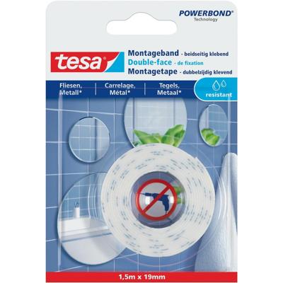 Tesa Powerbond montagetape Waterproof, 19 mm x 1,5 m Tesa Powerbond montagetape Waterproof, 19 mm x 1,5 m