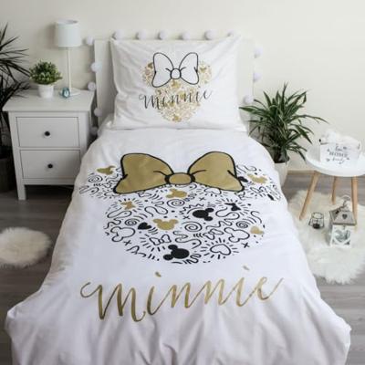Disney Minnie Mouse Dekbedovertrek Golden Strick - 140 x 200 cm - Katoen