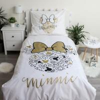 Disney Minnie Mouse Dekbedovertrek Golden Strick - 140 x 200 cm - Katoen - thumbnail
