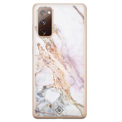 Samsung Galaxy S20 FE siliconen telefoonhoesje - Parelmoer marmer Samsung Galaxy S20 FE siliconen telefoonhoesje - Parelmoer marmer