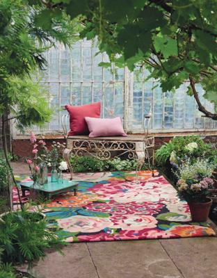 Sanderson - Rose & Peony Cerise 45005 - 170x240 cm Vloerkleed Sanderson - Rose & Peony Cerise 45005 - 170x240 cm Vloerkleed