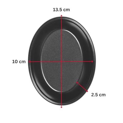 Taartvorm, Ovaal, 13.5 x 10 x 2.5 cm - Tala | Performance