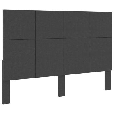 Hoofdbord 160x200 cm stof donkergrijs