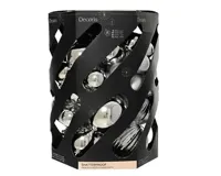 Decoris kerstbalmix plastic d20cm 40st zilver - thumbnail