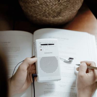 Radio Sangean SR35W BLANCO Wit Zwart - thumbnail